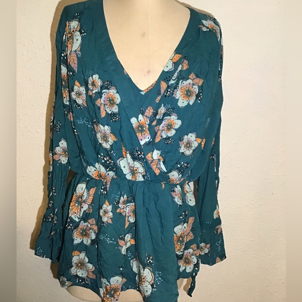 Free people floral blouse size small